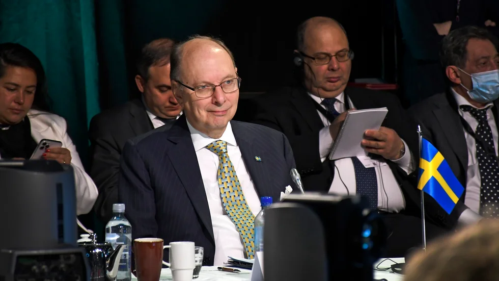 Robert Rydberg (mitten) är kabinettssekreterare på utrikesdepartementet. Arkivbild.