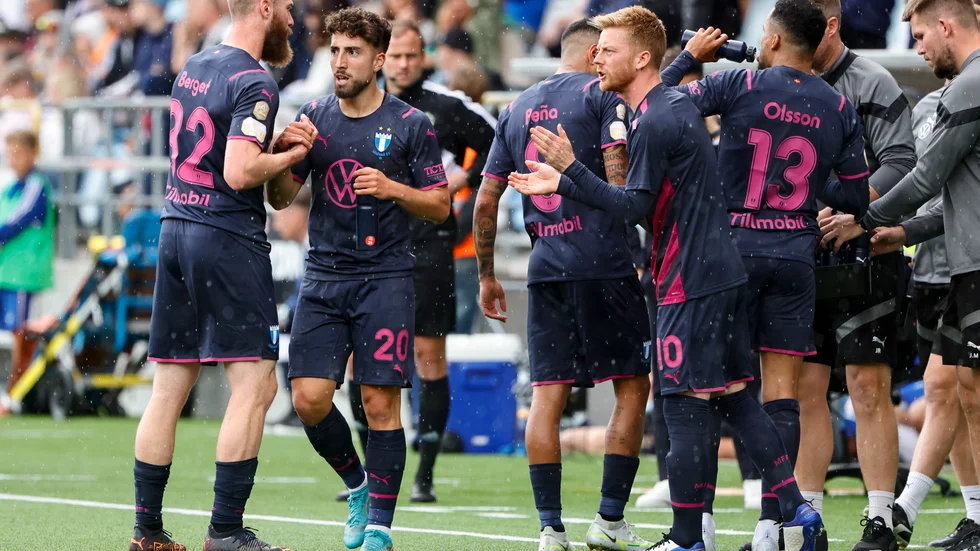 Malmö FF, här i bortaställ. Arkivbild.