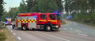 Kraftig gräsbrand i Storebro på torsdagskvällen