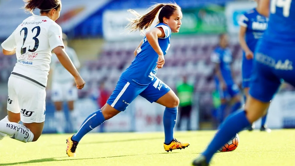 Bäst på plan. Malin Diaz har fått en flygande start på säsongen och svarade för två målgivande passningar mot LB07.