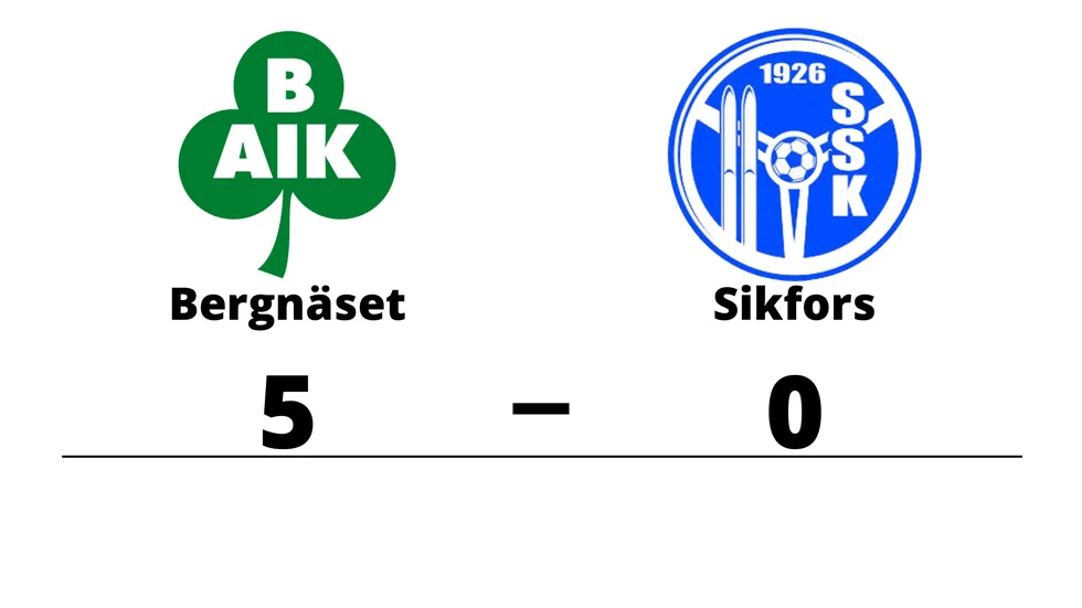 Bergnäsets AIK 3 vann mot Sikfors SK