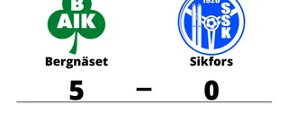 Defensiv genomklappning när Sikfors föll mot Bergnäset