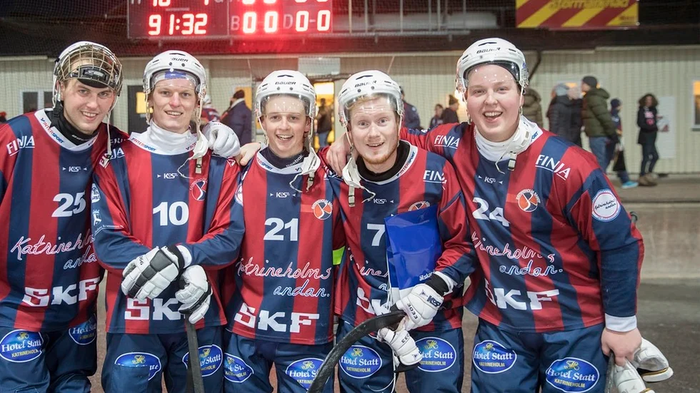 Premiärmålskyttarna, från vänster: Linus Doktare, Lasse Larsson 2, Jesper Ekström 2, Niklas Eriksson 2 och Viktor Gogman 2.