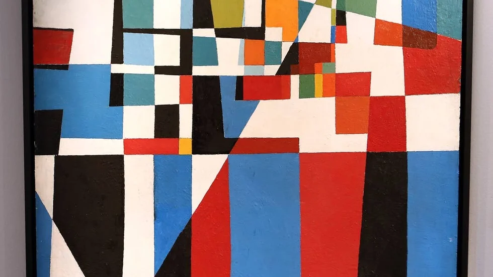 Mosaikartat, Harry Booströms ”Komposition 3” är från 1954.