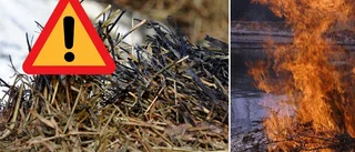 Stor risk för gräsbrand i Sörmland: "Kan spridas fort"