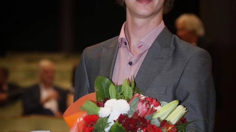 Förra årets pristagare, bastrombonisten Eugen Lontos, spelade under onsdagskvällens prisutdelning.