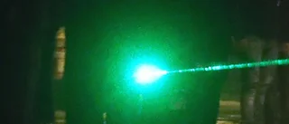 Bilist utsatt för laserblixt i Eskilstuna centrum