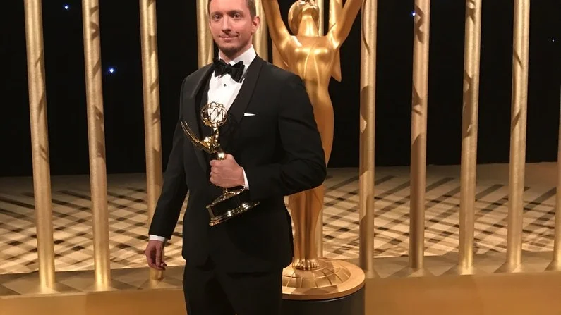 Eric Levin-Hatz, född i Katrineholm, är en i gänget som fick motta en Emmy för arbetet med visuella effekter i tv-serien "Westworld". Pressbild.