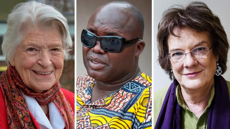 Från vänster: Rosi Gollmann, Molly Melching och Manuel Rodrigues.
