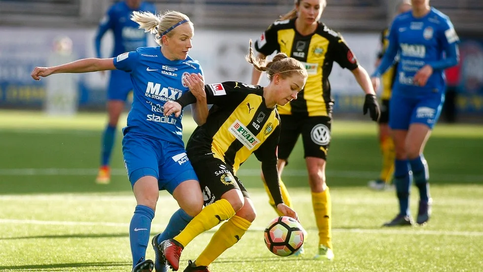 Lagkaptenen Petra Johansson gjorde en väldig fin insats mot Piteå och svarade dessutom för ett mål.