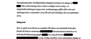 Fler MDH-studenter fälls för fusk