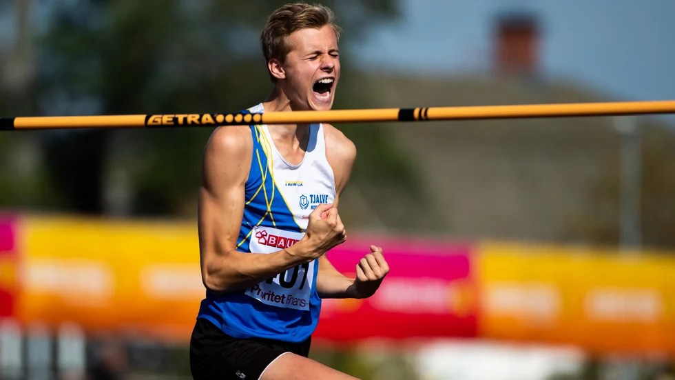 Joakim Wadstein överraskade sig själv under höjdhoppsfinalen.