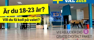 ERBJUDANDE: Gratis digital prenumeration för alla förstagångsväljare