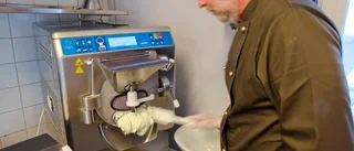 Sex sorters krämig glass på menyn
