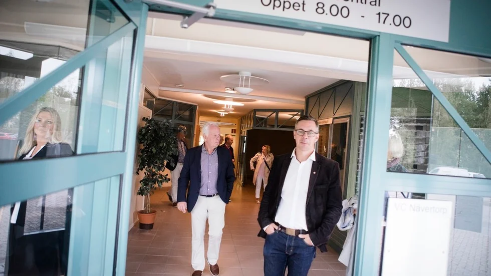 Göran Dahlström (S), kommunalråd och Johan Söderberg (S), bildningsnämndens ordförande.