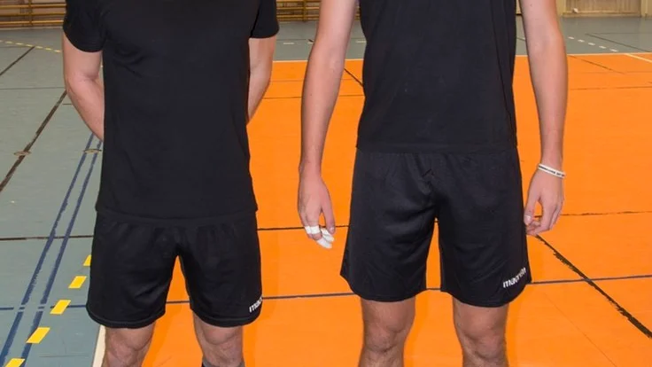 Andzej Savostenok och Tomas Mroz var riktigt laddade inför serveduellen