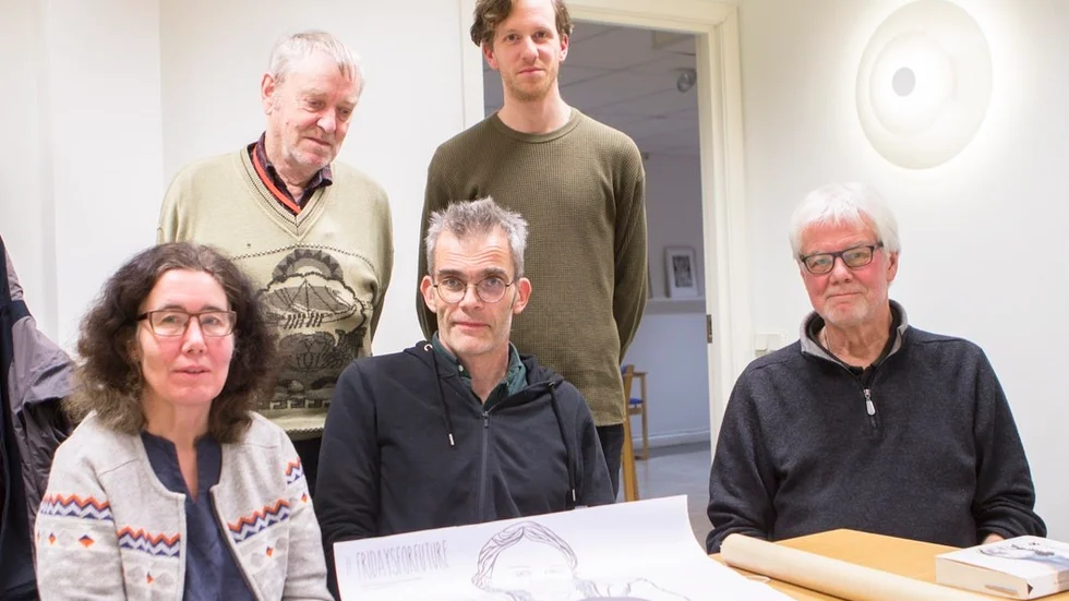 Några av medlemmarna i Klimatgruppen: Lotta Wistrand, Bo Karlsson, Mårten Medebo, Nils Vallgren och Göran Svenningson.