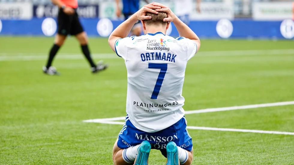 "I dag avgör en enda taktisk detalj från deras sida", sa IFK Norrköpings Jacb Ortmark besviket.