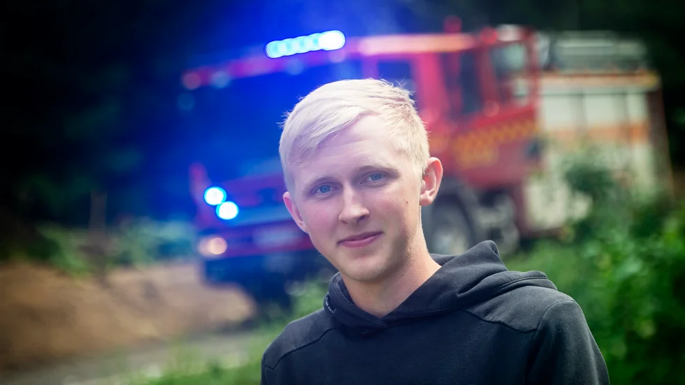 Hugo Landin hade bara hunnit bo i huset ett par veckor och hade bara två dagar innan branden flyttat över sina sista saker.