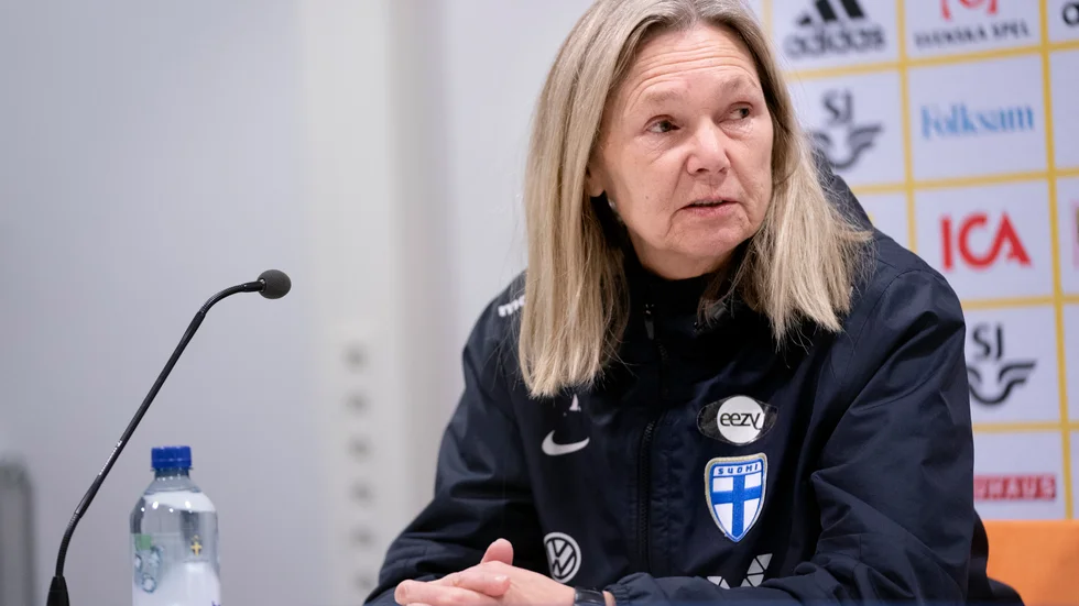 Finlands förbundskapten Anna Signeul. Arkivbild.