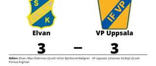 Elvan fixade en poäng mot VP Uppsala