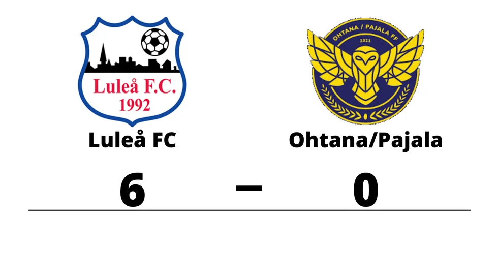 Luleå FC vann mot Ohtana/Pajala FF 2