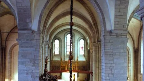 Visby domkyrka. Utsikt från läktaren.