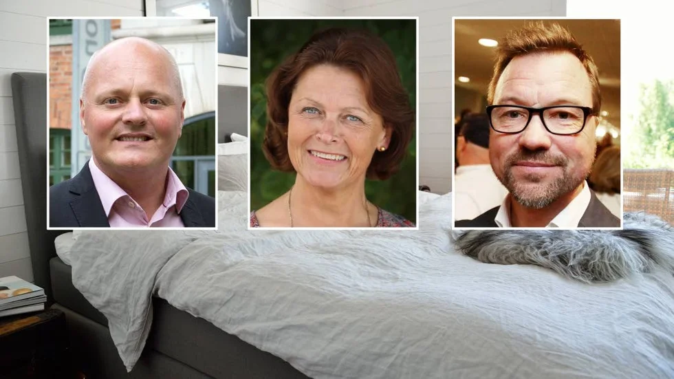 Region Gotland och näringslivet kommer nu gemensamt gå ut och vädja om fler bäddar. På bilden syns regiondirektören Peter Lindvall, verksamhetsledaren Monica Frisk och Håkan Johansson, vd Rederi AB Gotland.