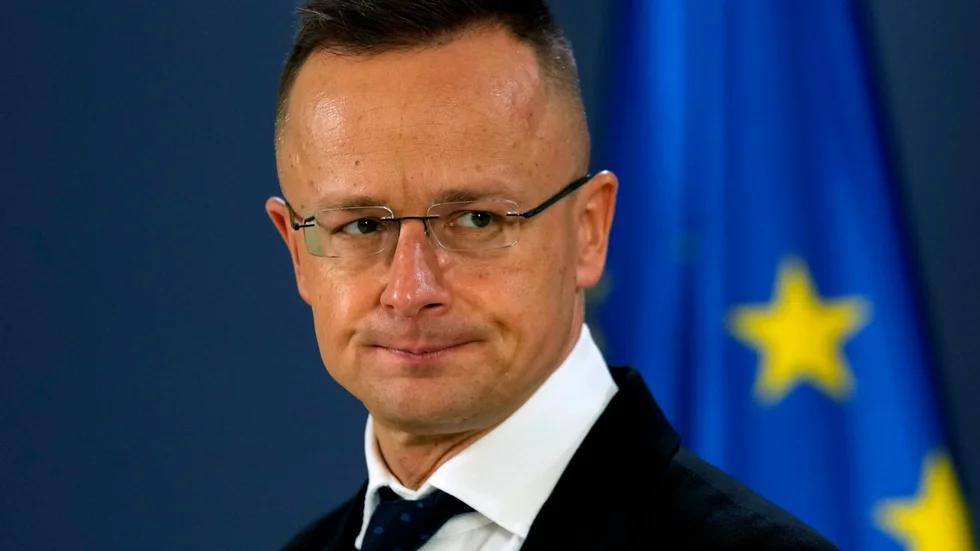 Ungerns utrikesminister Peter Szijjarto. Arkivbild.
