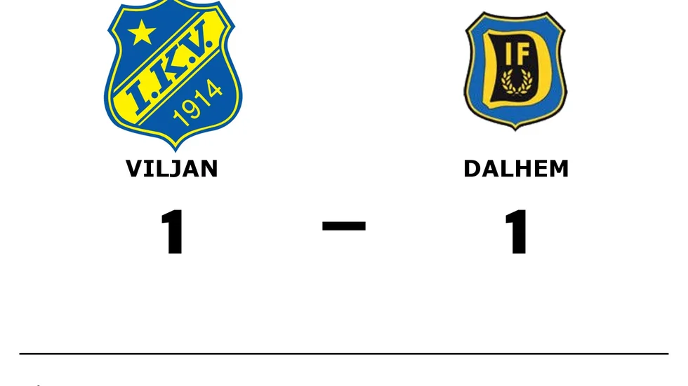 IK Viljan Strängnäs spelade lika mot Dalhem IF