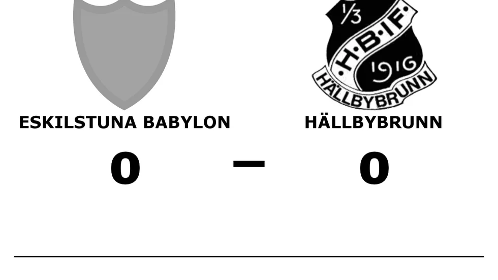 Eskilstuna Babylon IF spelade lika mot Hällbybrunns IF