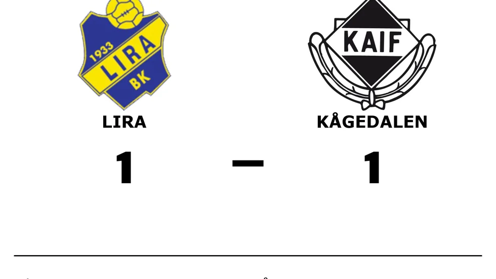 Lira BK spelade lika mot Kågedalens AIF