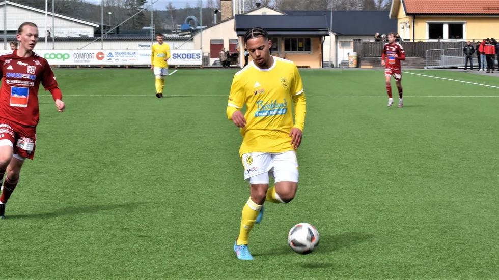 Stephen Kigongo satte ett viktigt mål för Kisa i segermatchen mot Eneby. 