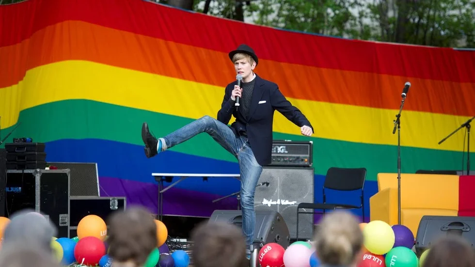 Stöd. Moa Svan, här under Luleå Pride 2013, kommer delta på festen genom att köra stand up.