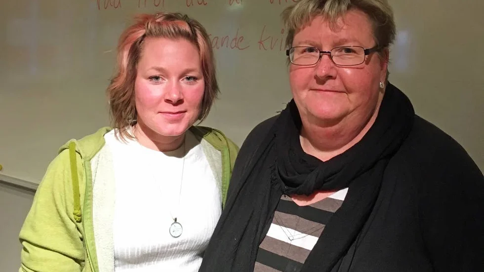 Christine Brännvall, tv, och föreläsaren Monica Burman.