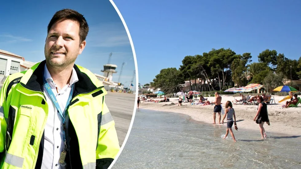 Flyplatschef Gunnar Jonasson gläds åt det ökade charterutbudet.