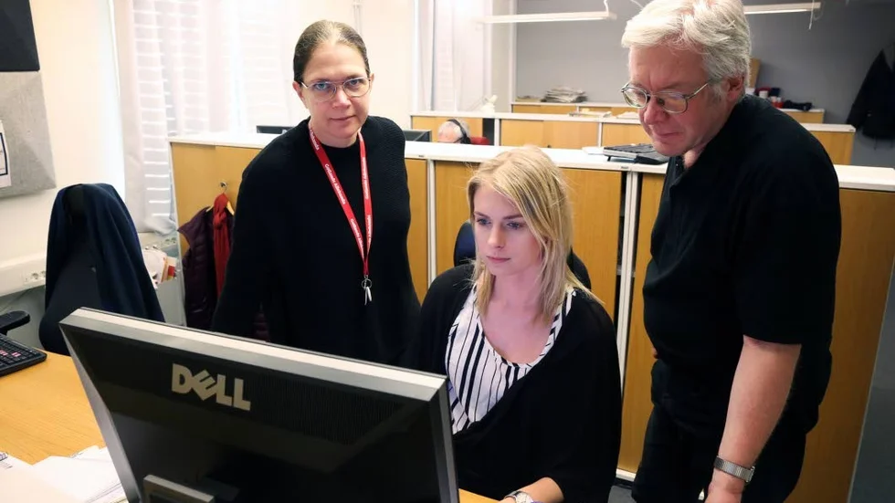Eva Buskas (t.v.), nyhetschef och ansvarig utgivare på GA, berättar att det viktigaste målet med satsningen är att göra granskningar som annars inte hade kommit till allmän kännedom.
