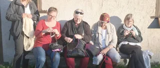 Shetlands-proffs och Tant Kofta på stickfest
