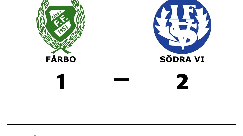 Fårbo FF förlorade mot Södra Vi IF