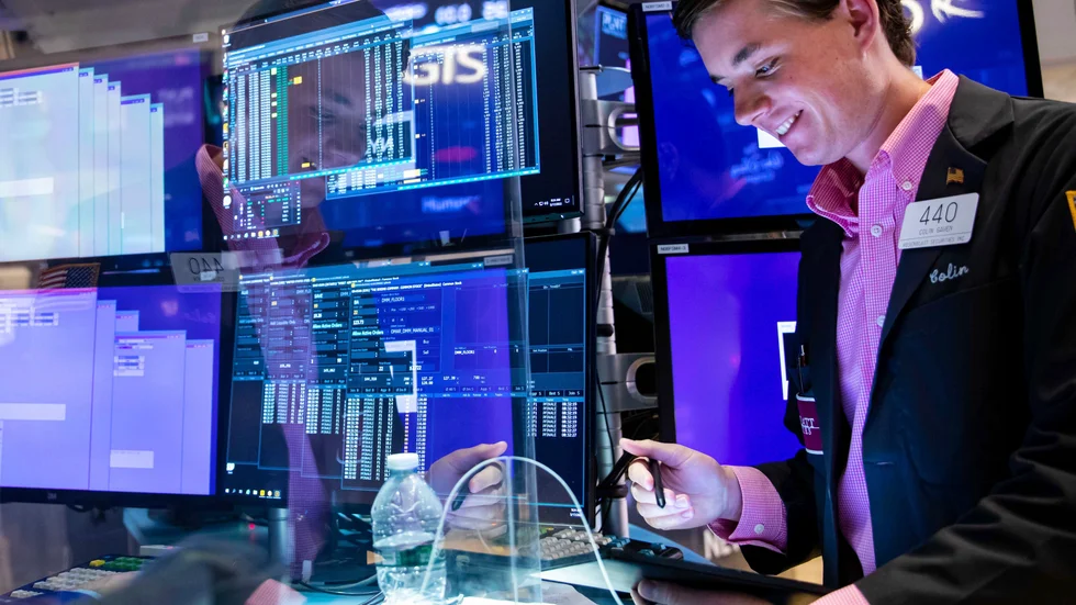 Det var glada miner på Wall Street på tisdagen.