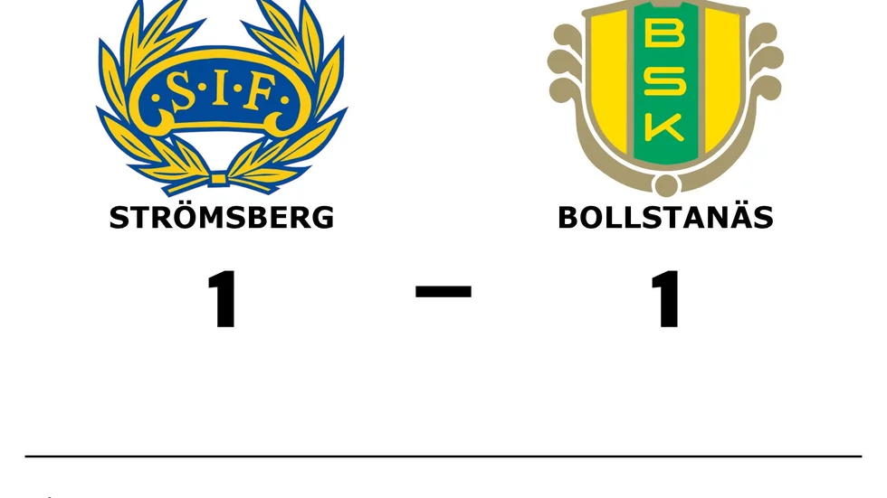 Strömsbergs IF spelade lika mot Bollstanäs SK