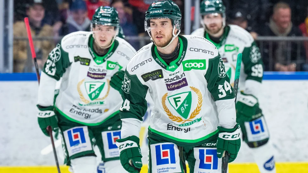 Färjestads Michael Lindqvist i en tidigare finalmatch mot Luleå.