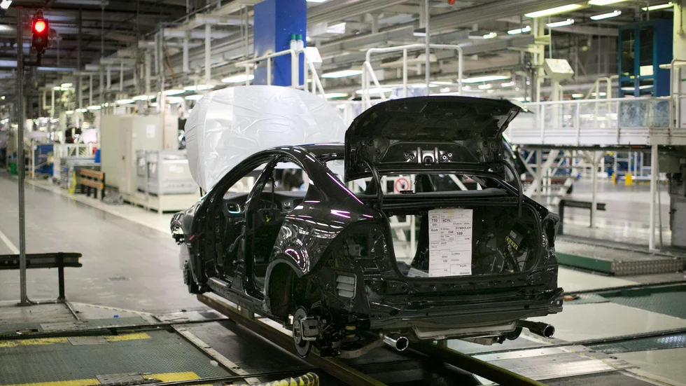 Volvo Cars stoppar elva skift på fabriken i Torslanda under veckan. Arkivbild.