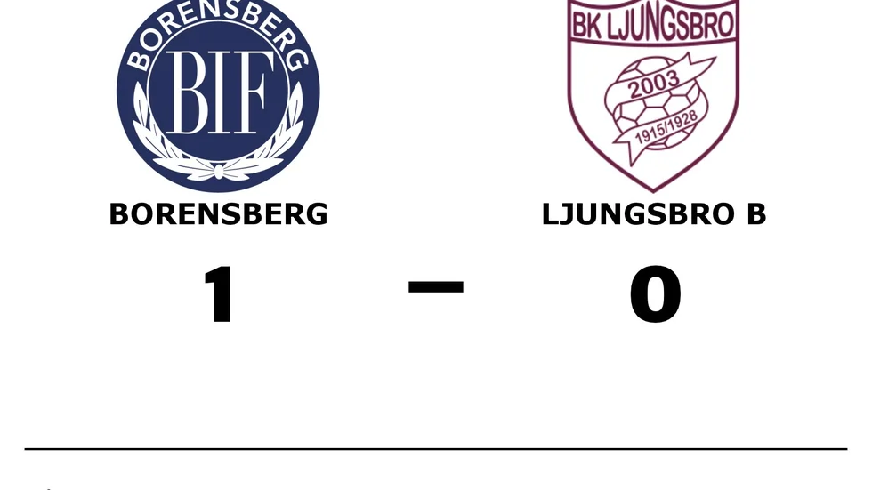 Borensbergs IF vann mot BK Ljungsbro B