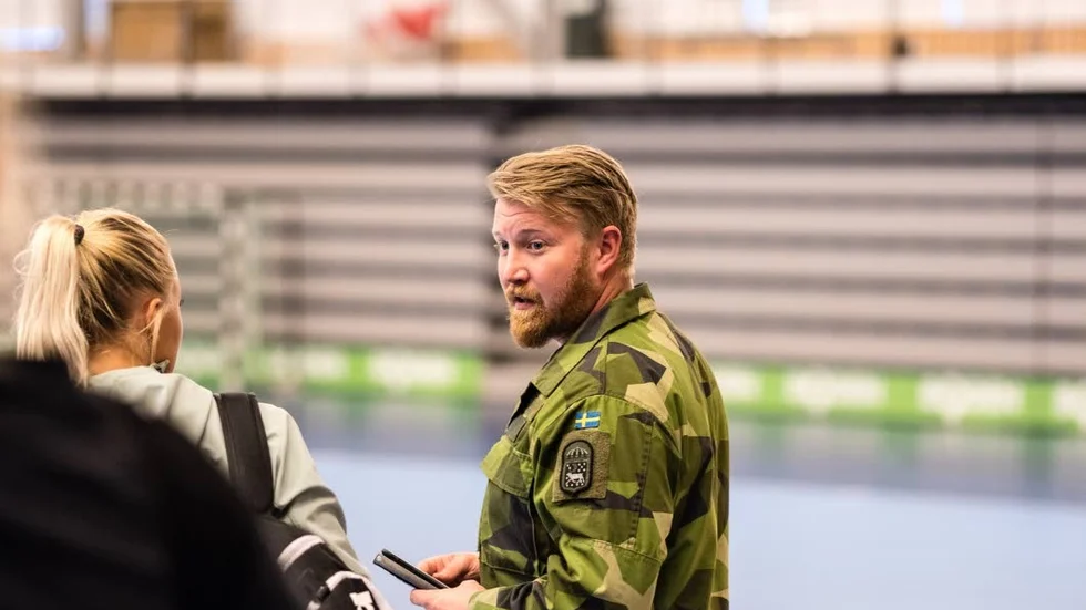 Ledare. Kenneth Harlin delar tränarrollen i Boden med Per Johansson.