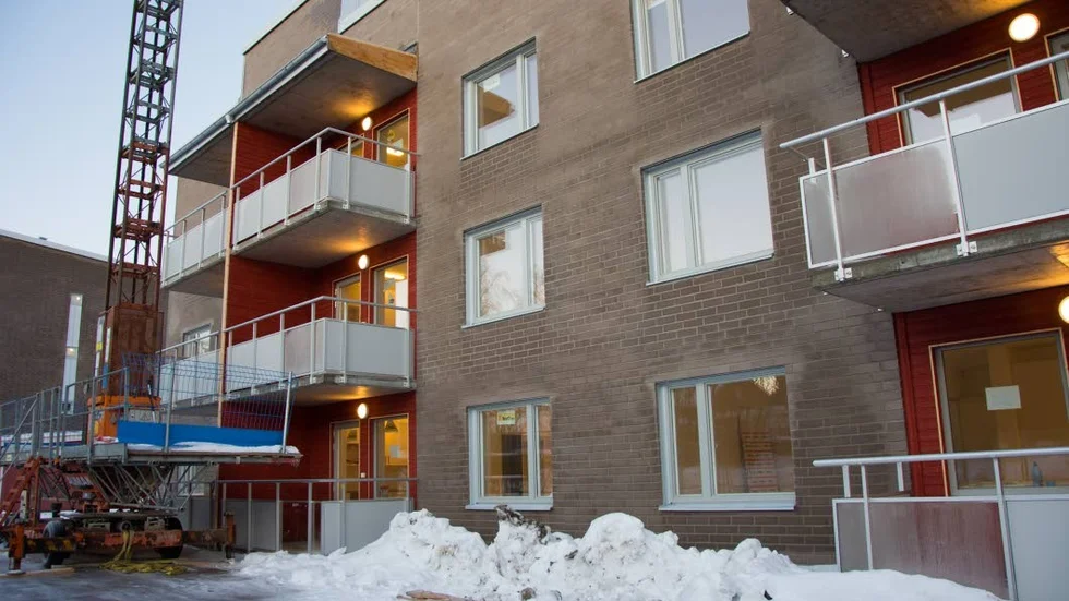 Nytillskott. HSB bygger 52 hyreslägenheter i fyra hus på Malmudden som inom några månader är inflyttningklara. Inflyttning planeras till mars i år.