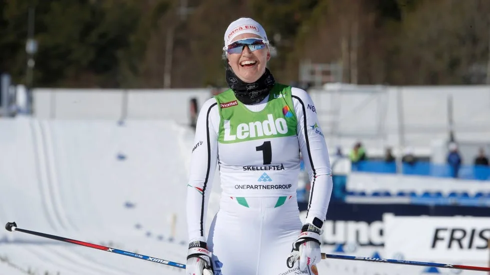 TILLBAKA. Efter barnfödelse är Magdalena Pajala nu tillbaka i skidspåret.