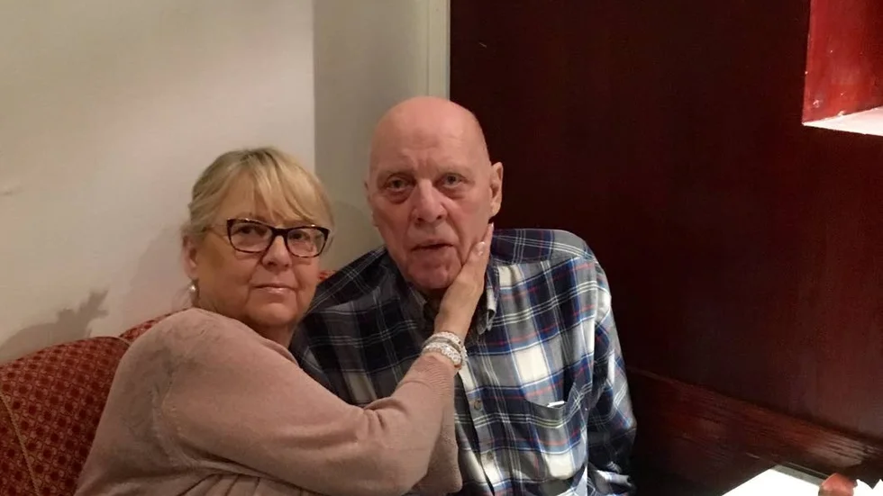 Familj. Gunilla och hennes far Ernst.