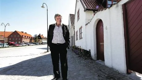 Barndomens gata. Det före detta tvätteriet vid Södertorg där Odd Magnusson bodde hos sin mormor är i dag privatbostad. foto: rolf jönsson