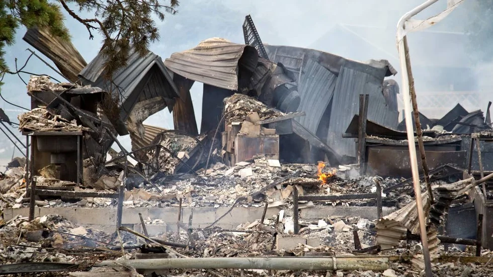 Restaurang Ihrebaden förstördes i en brand den 26 juli 2017.